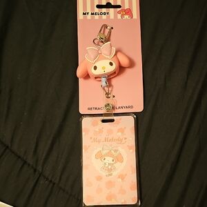 Sanrio My Melody Pink Retractable Lanyard
